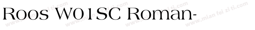 Roos W01SC Roman字体转换